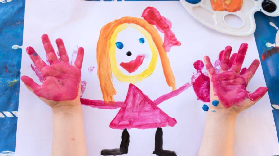 The Stress-Reducing Benefits of Finger Painting for Children